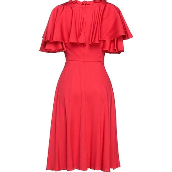 Dolce & Gabbana silk ruffles midi dress - Picture 4 of 14